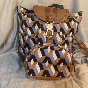 Spartina 449 Backpack and Cosmetic Bag